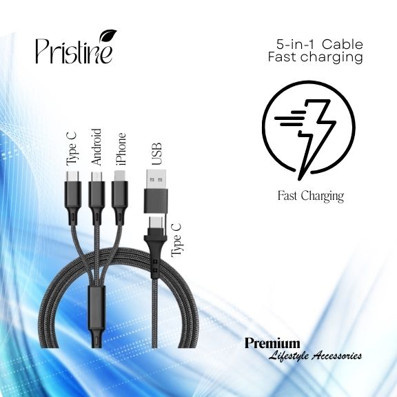5-in-1 USB Cable (Black)