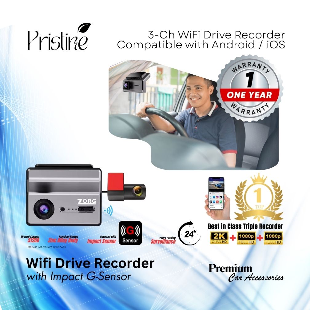 3-Ch WiFi Drive Recorder